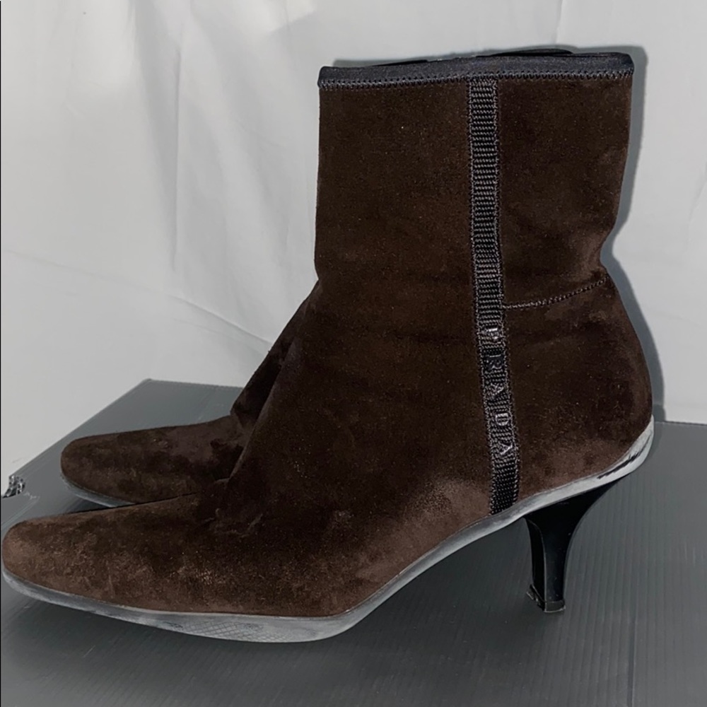 Prada pointed toe boots